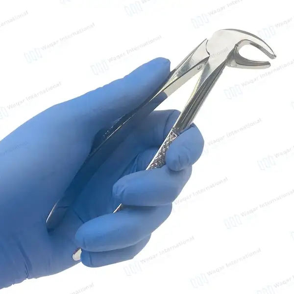 3 English Extracting Forceps #13 Lower Premolars - surgical instruments manufactured by Waqar International, Sialkot - view 8
