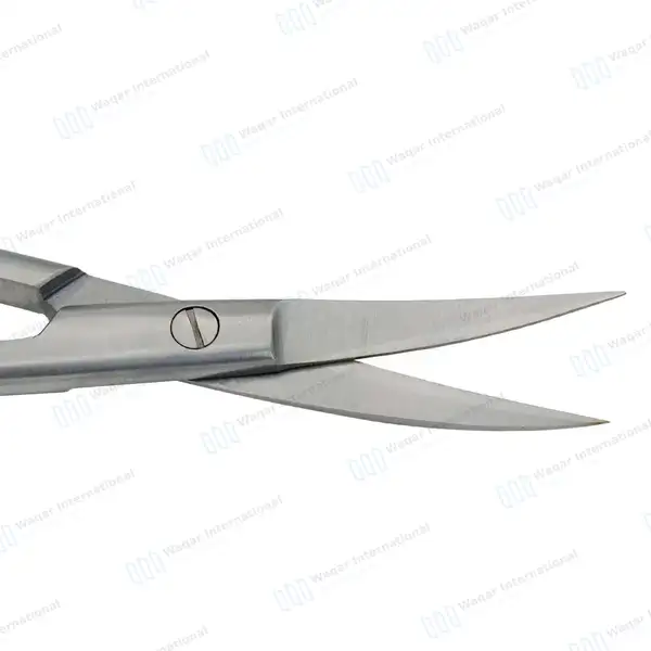 3 La Grange Gum Scissors 4.5″ Double Curved - surgical instruments manufactured by Waqar International, Sialkot - view 2
