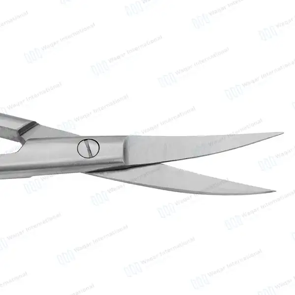 3 La Grange Gum Scissors 4.5″ Double Curved - surgical instruments manufactured by Waqar International, Sialkot - view 4
