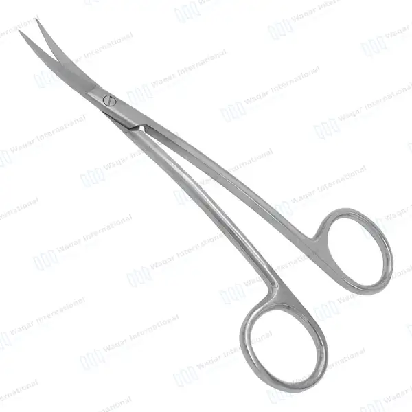 3 La Grange Gum Scissors 4.5″ Double Curved - surgical instruments manufactured by Waqar International, Sialkot - view 5