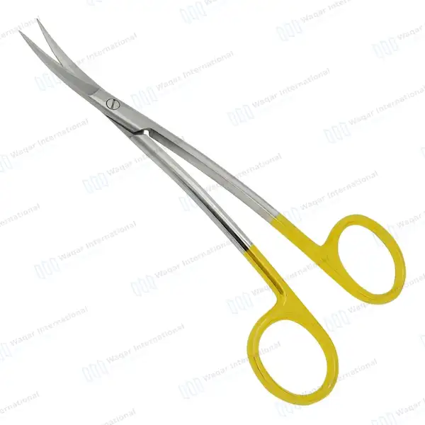 3 La Grange Gum Scissors 4.5″ Double Curved - surgical instruments manufactured by Waqar International, Sialkot - view 6