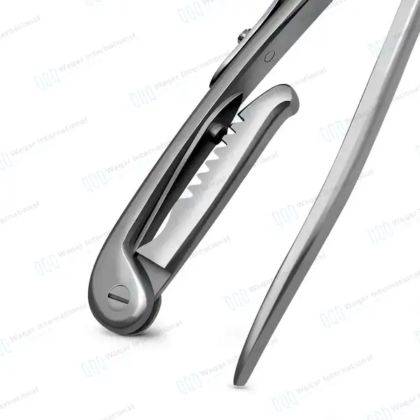Reimer Emasculator 12.5″ Double Crush Castration Clamp with Ratchet - veterinary instruments manufactured by Waqar International, Sialkot - view 9