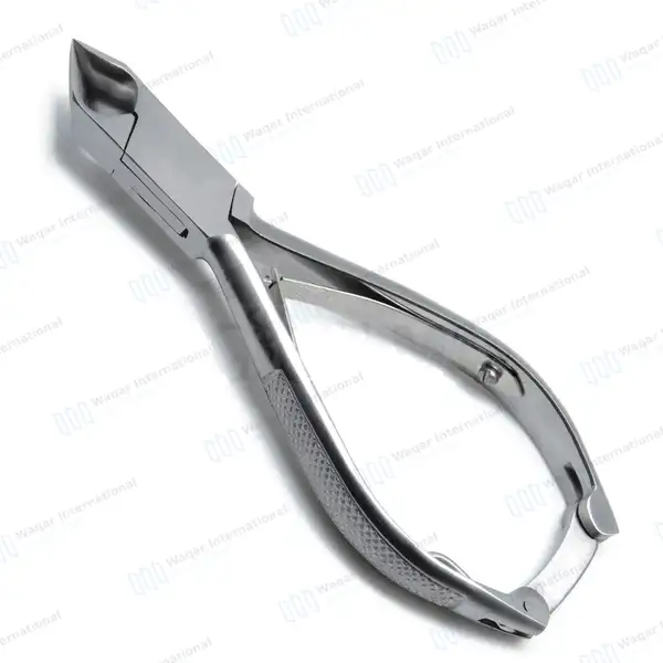 Toe Nail Cutter 5.5″ (14cm) Moon Shaped with Back Lock - surgical instruments manufactured by Waqar International, Sialkot - view 2