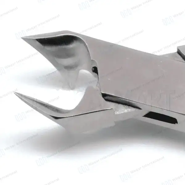 Toe Nail Cutter 5.5″ (14cm) Moon Shaped with Back Lock - surgical instruments manufactured by Waqar International, Sialkot - view 5