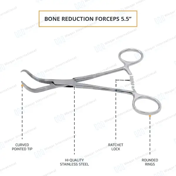 Bone Reduction Forceps 5 1/2″ Orthopedic Surgical - orthopedic instruments manufactured by Waqar International, Sialkot - view 4