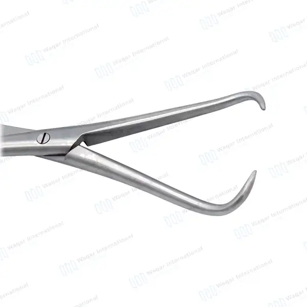 Bone Reduction Forceps 8″ Curved Pointed Tips with Long Ratchet - orthopedic instruments manufactured by Waqar International, Sialkot - view 6