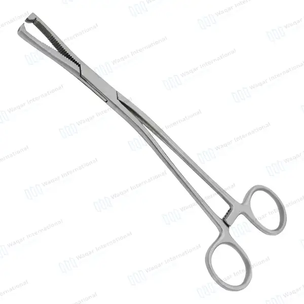 Dingman Cartilage Bone Clamp  7½” Serrated 2×2 Teeth Jaws - orthopedic instruments manufactured by Waqar International, Sialkot - view 2