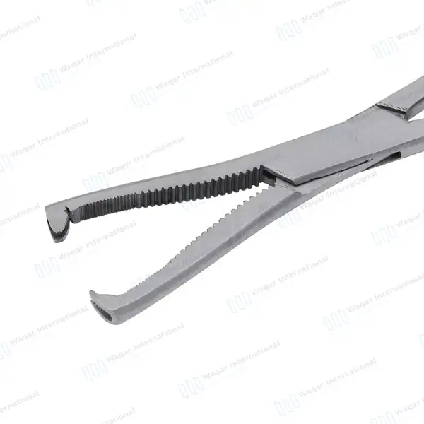 Dingman Cartilage Bone Clamp  7½” Serrated 2×2 Teeth Jaws - orthopedic instruments manufactured by Waqar International, Sialkot - view 5