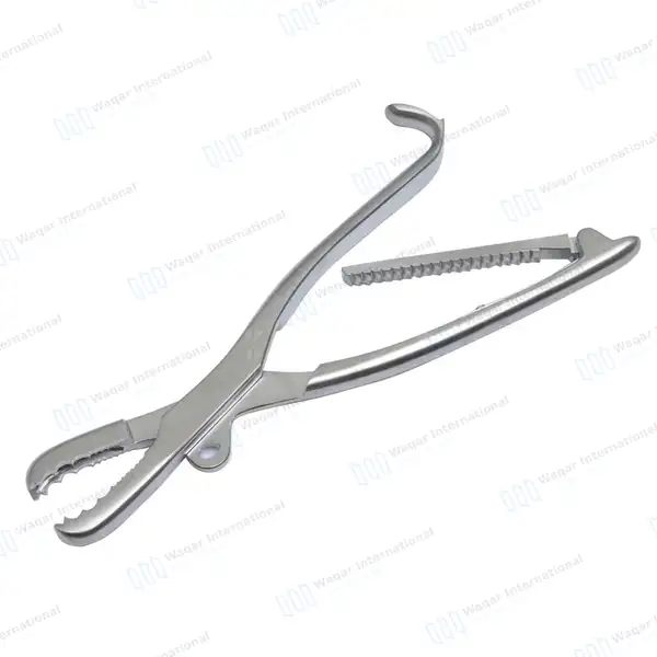 Farabeuf Lambotte Bone Holding Forceps 10″ Adjustable Jaw with Ratchet - orthopedic instruments manufactured by Waqar International, Sialkot - view 2