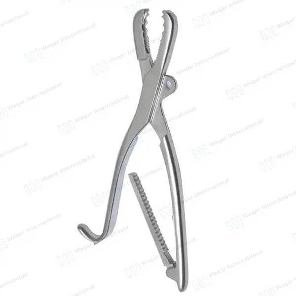 Farabeuf Lambotte Bone Holding Forceps 10″ Adjustable Jaw with Ratchet - orthopedic instruments manufactured by Waqar International, Sialkot - view 4