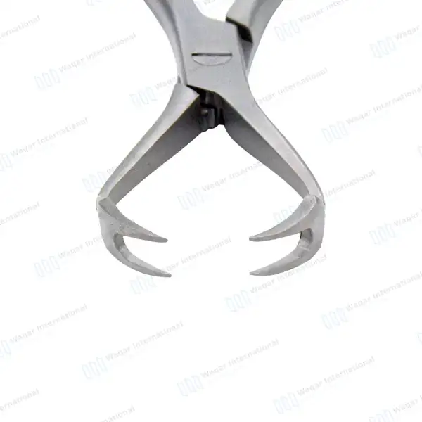 Patella Forceps 7″ 2×2 Sharp Teeth with Adjustable Speedlock - orthopedic instruments manufactured by Waqar International, Sialkot - view 2