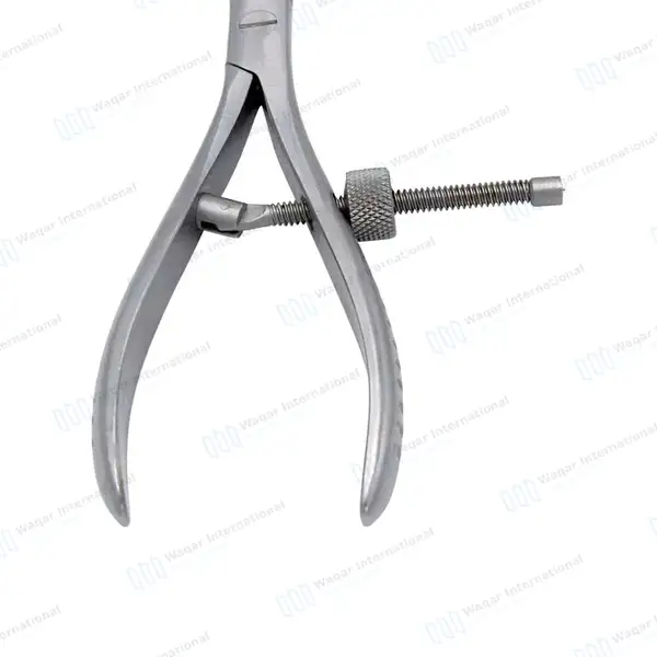 Patella Forceps 7″ 2×2 Sharp Teeth with Adjustable Speedlock - orthopedic instruments manufactured by Waqar International, Sialkot - view 6