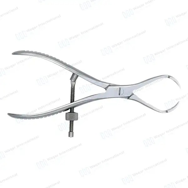 Patella Forceps 7″ 2×2 Sharp Teeth with Adjustable Speedlock - orthopedic instruments manufactured by Waqar International, Sialkot - view 7