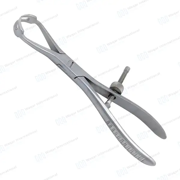 Patella Forceps 7″ 2×2 Sharp Teeth with Adjustable Speedlock - orthopedic instruments manufactured by Waqar International, Sialkot - view 8