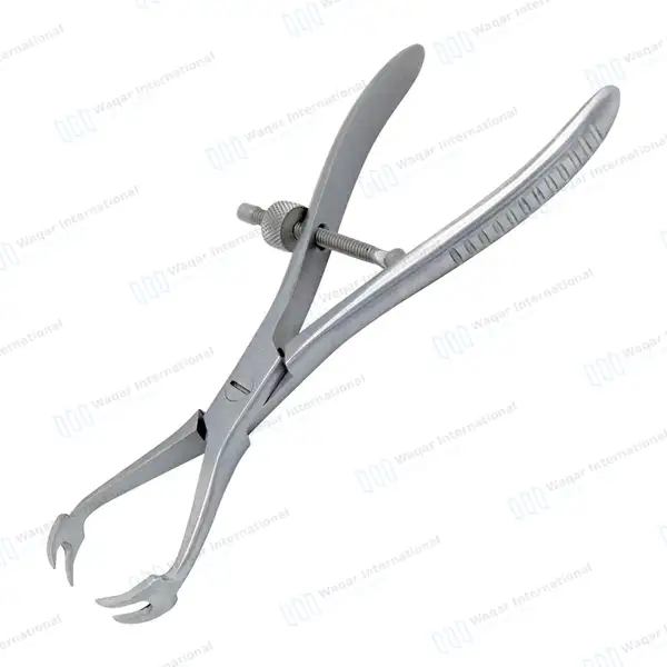 Patella Forceps 7″ 2×2 Sharp Teeth with Adjustable Speedlock - orthopedic instruments manufactured by Waqar International, Sialkot - view 9