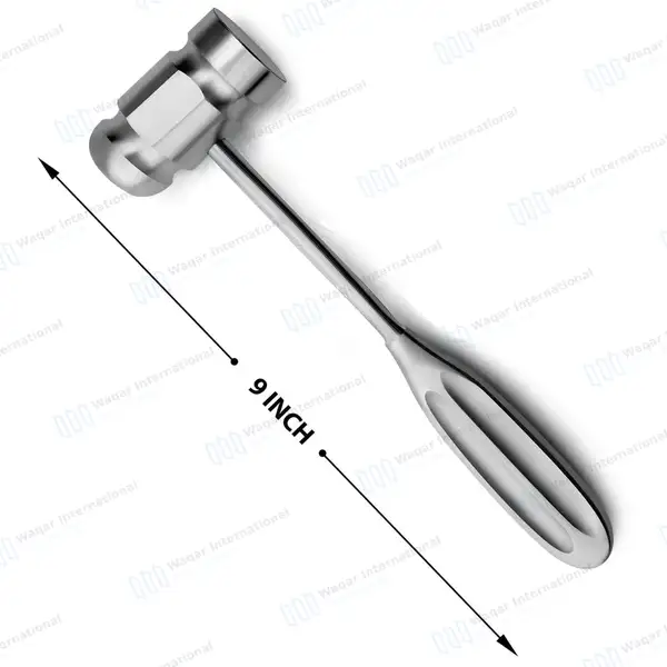 Cloward Style Mallet – 9″ (450 Grams) - orthopedic instruments manufactured by Waqar International, Sialkot - view 3