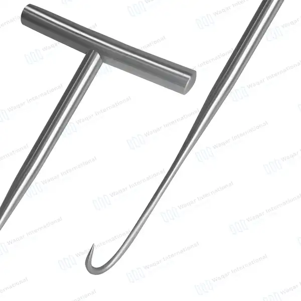 Bone Hook 8″ Sharp 20mm Deep Prong with T-Handle - orthopedic instruments manufactured by Waqar International, Sialkot - view 6