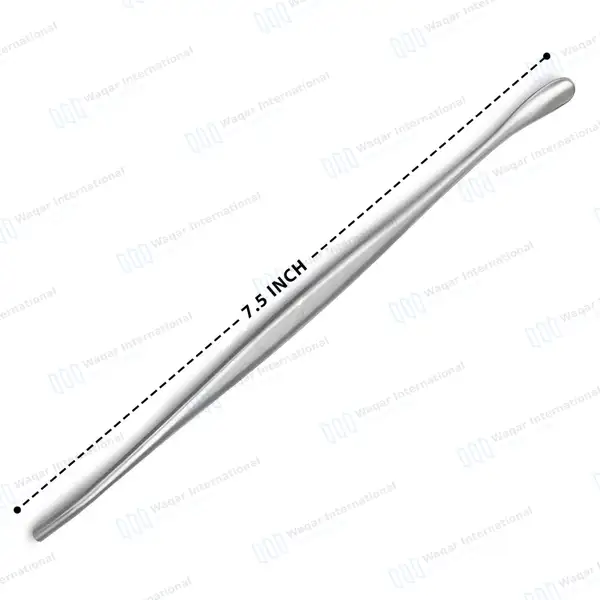 Penfield Dissector Style #3 7 1/2″ Double Ended Fully Curved Wax Packer & 6mm Blunt Dissector - orthopedic instruments manufactured by Waqar International, Sialkot - view 3
