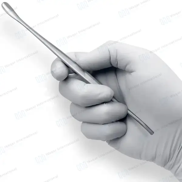 Penfield Dissector Style #3 7 1/2″ Double Ended Fully Curved Wax Packer & 6mm Blunt Dissector - orthopedic instruments manufactured by Waqar International, Sialkot - view 7