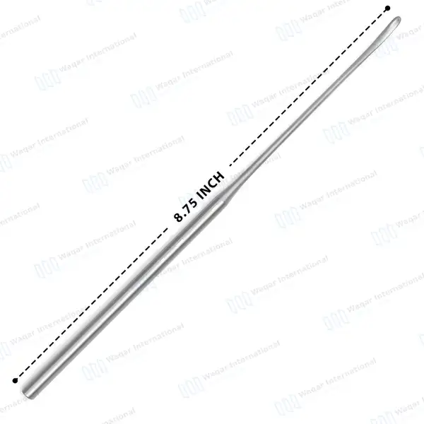 Penfield Dissector Style #4 8 3/4″ Single Ended Slightly Curved 3mm Blunt Dissector - orthopedic instruments manufactured by Waqar International, Sialkot - view 3