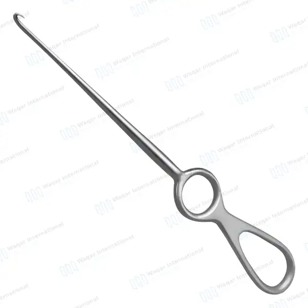 Volkman Bone Hook 8.5″ Sharp with Ring Handle - orthopedic instruments manufactured by Waqar International, Sialkot - view 2