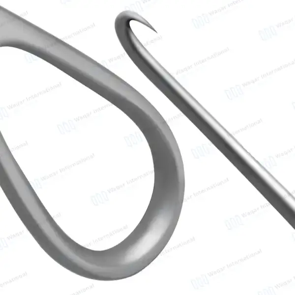 Volkman Bone Hook 8.5″ Sharp with Ring Handle - orthopedic instruments manufactured by Waqar International, Sialkot - view 7