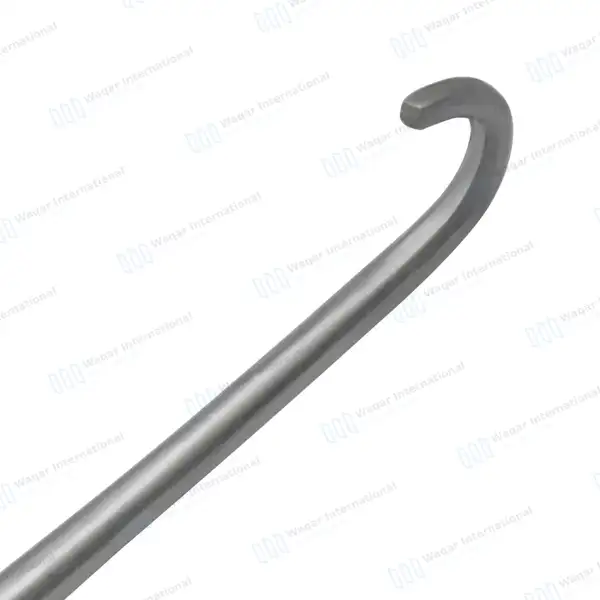 Volkman Hook Retractor 8.5″ Blunt 1 Prong with Ring Handle - surgical instruments manufactured by Waqar International, Sialkot - view 5
