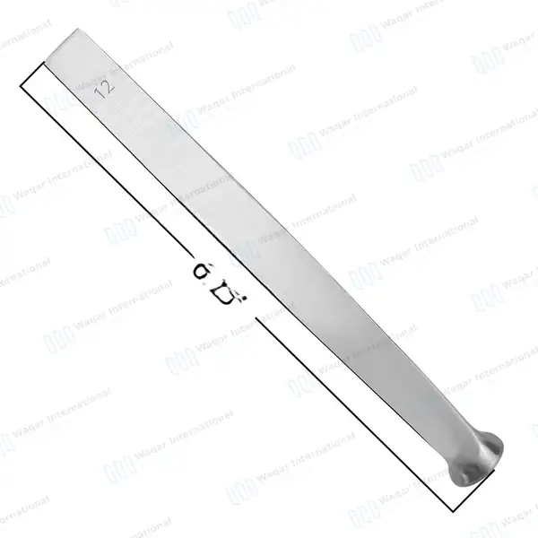 U.S Army Pattern Osteotome 12mm Straight - surgical instruments manufactured by Waqar International, Sialkot - view 3
