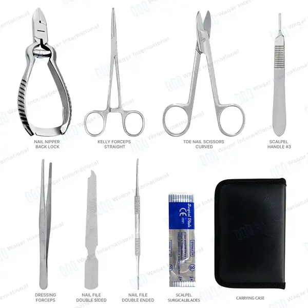 7 Pcs Home Podiatry Kit with Carrying Case - surgical instruments manufactured by Waqar International, Sialkot - view 9