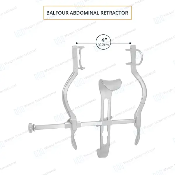 Balfour Baby Retractor 4″ (10.2cm) - surgical instruments manufactured by Waqar International, Sialkot - view 3