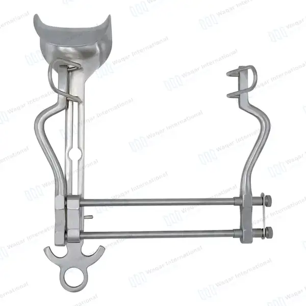 Balfour Abdominal Retractor 7″ (18cm) Spread with Fenestrated Side Blades - surgical instruments manufactured by Waqar International, Sialkot - view 2