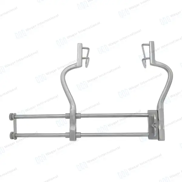 Balfour Abdominal Retractor 7″ (18cm) Spread with Fenestrated Side Blades - surgical instruments manufactured by Waqar International, Sialkot - view 4