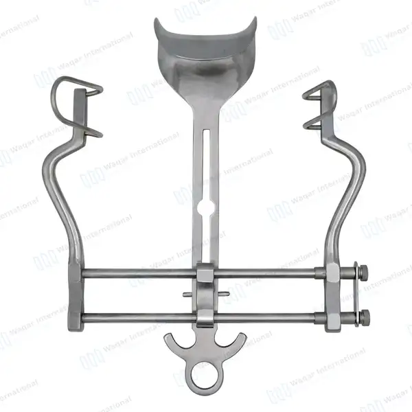 Balfour Abdominal Retractor 7″ (18cm) Spread with Fenestrated Side Blades - surgical instruments manufactured by Waqar International, Sialkot - view 7