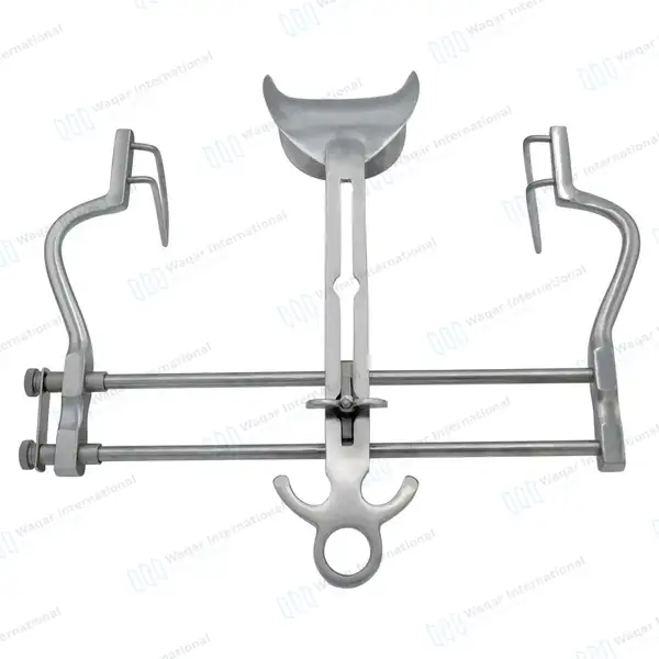 Balfour Retractor 10″ (25cm) Spread with Fenestrated Side Blades - surgical instruments manufactured by Waqar International, Sialkot - view 6