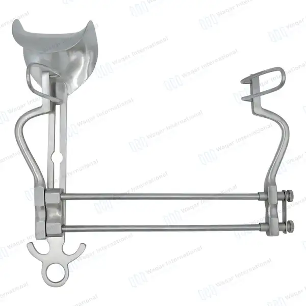 Balfour Retractor 10″ (25cm) Spread with Fenestrated Side Blades - surgical instruments manufactured by Waqar International, Sialkot - view 7
