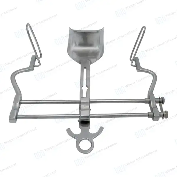 Balfour Retractor 10″ (25cm) Spread with Fenestrated Side Blades - surgical instruments manufactured by Waqar International, Sialkot - view 9