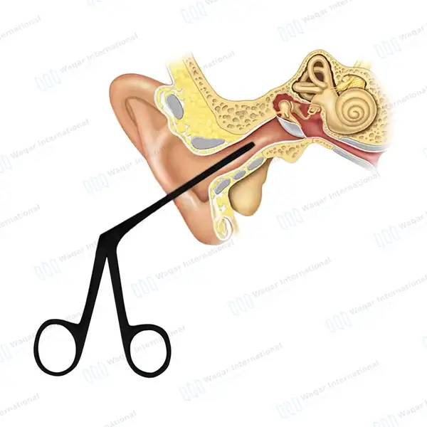 Micro Alligator Forceps Black Coated 3.5″ - surgical instruments manufactured by Waqar International, Sialkot - view 7