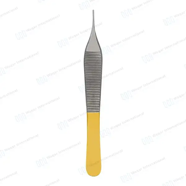 T/C Adson Micro Tissue Forceps 1×2 Teeth 4.75″ - surgical instruments manufactured by Waqar International, Sialkot - view 8