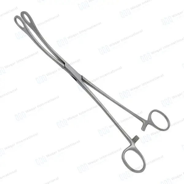 Foerster Dressing Forceps 9.75″ (25cm) Curved Smooth Jaws - surgical instruments manufactured by Waqar International, Sialkot - view 2