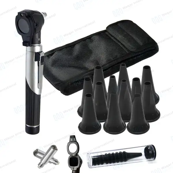 13 Pcs Mini Fiber Optic Otoscope Set – Black - surgical instruments manufactured by Waqar International, Sialkot - view 7