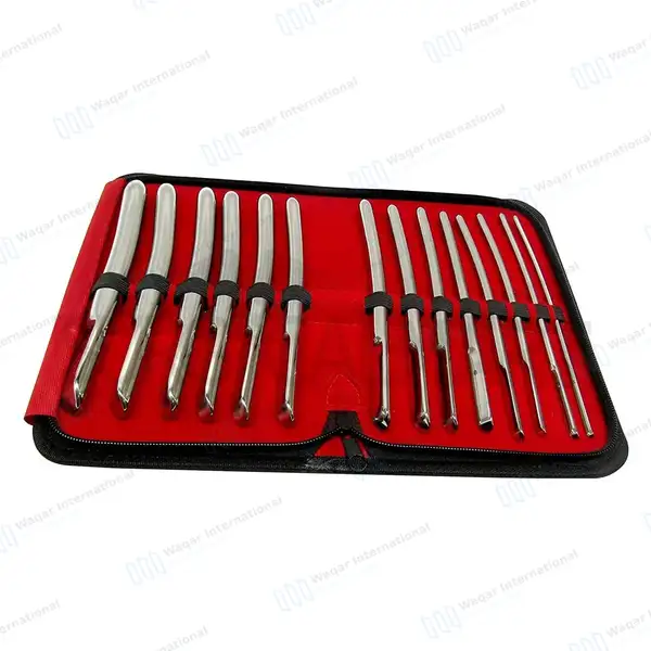 14 Pcs Hegar Uterine Dilator Sounds Set 7.5″ Single Ended 4mm-17mm - surgical instruments manufactured by Waqar International, Sialkot - view 2