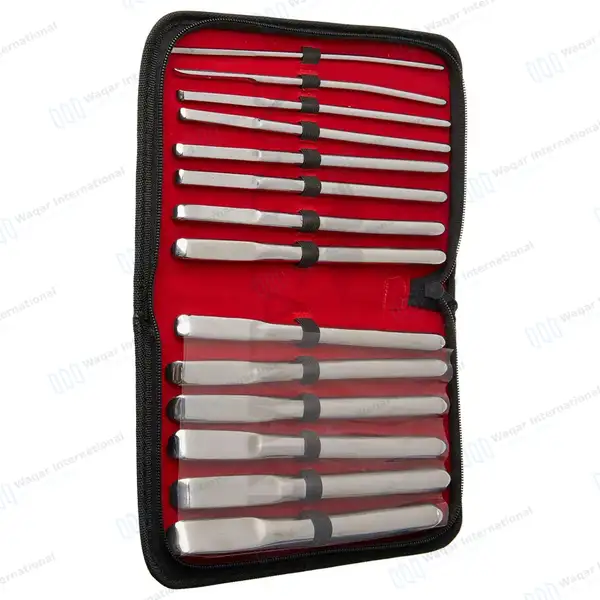 14 Pcs Hegar Uterine Dilator Sounds Set 7.5″ Single Ended 4mm-17mm - surgical instruments manufactured by Waqar International, Sialkot - view 6