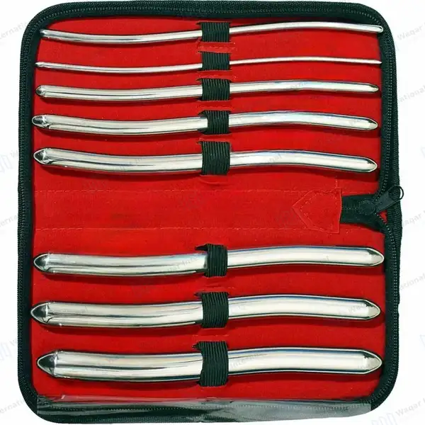 8 Pcs Hegar Uterine Sounds Dilator Set 3mm-18mm Double Ended - surgical instruments manufactured by Waqar International, Sialkot - view 2
