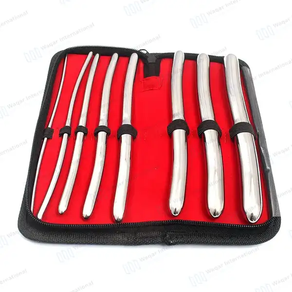 8 Pcs Hegar Uterine Sounds Dilator Set 3mm-18mm Double Ended - surgical instruments manufactured by Waqar International, Sialkot - view 7