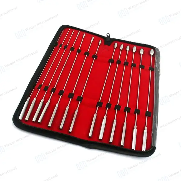 13 Pcs Bakes Rosebud Urethral Sounds Dilator Set 1mm to 13mm with Carrying Case - surgical instruments manufactured by Waqar International, Sialkot - view 2