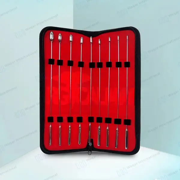 9 Pcs Bakes Rosebud Urethral Sounds Dilators Set 3mm-11mm - surgical instruments manufactured by Waqar International, Sialkot - view 2