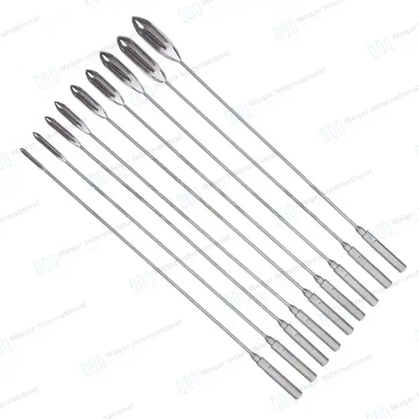 9 Pcs Bakes Rosebud Urethral Sounds Dilators Set 3mm-11mm - surgical instruments manufactured by Waqar International, Sialkot - view 5