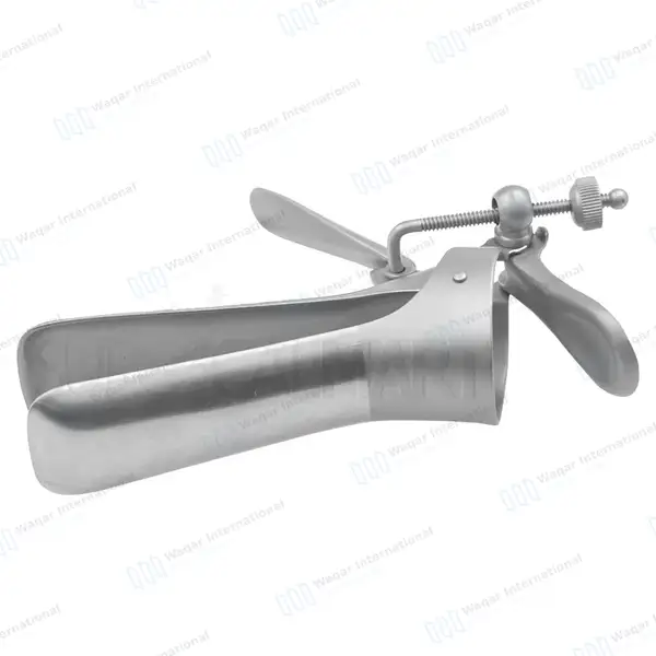 Cusco Vaginal Speculum with Side Screw – Small - surgical instruments manufactured by Waqar International, Sialkot - view 2
