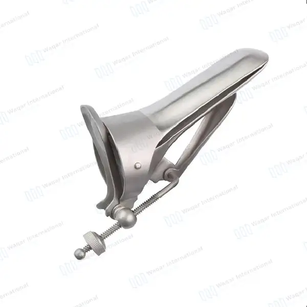 Cusco Vaginal Speculum with Side Screw – Large - surgical instruments manufactured by Waqar International, Sialkot - view 2