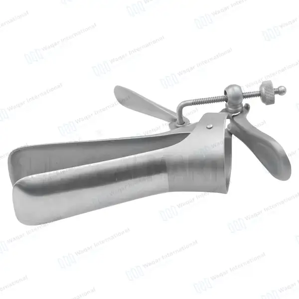 Cusco Vaginal Speculum with Side Screw – Medium - surgical instruments manufactured by Waqar International, Sialkot - view 4